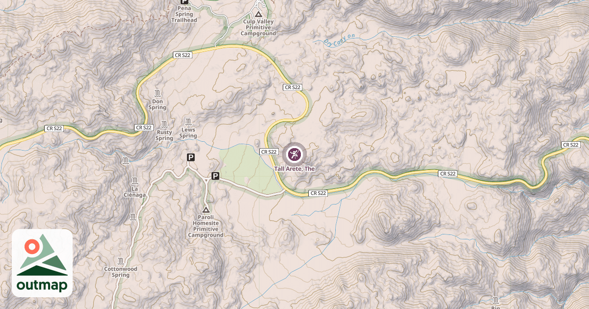 Map of Tall Arete, The