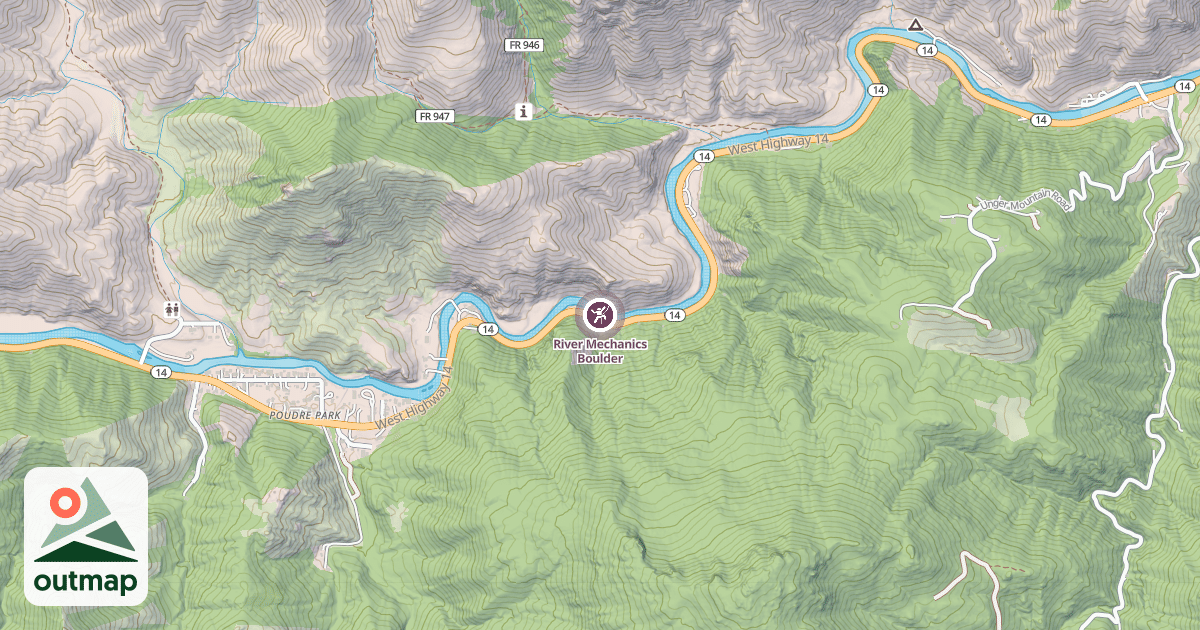 Map of River Mechanics Boulder