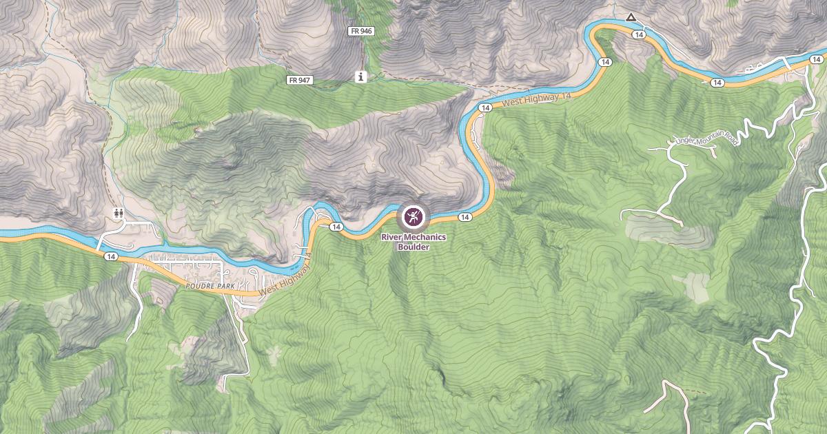 Map preview of River Mechanics Boulder