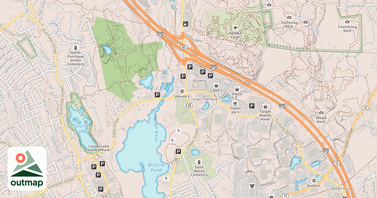 Map of Target Overhang