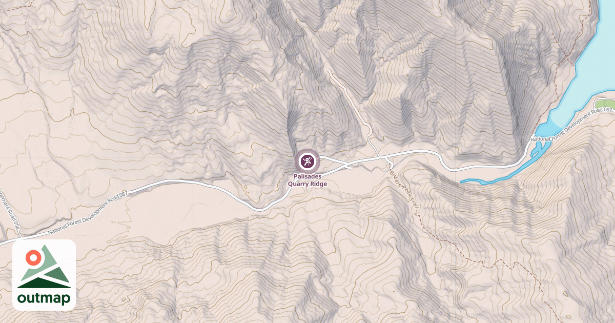 Map of Palisades Quarry Ridge