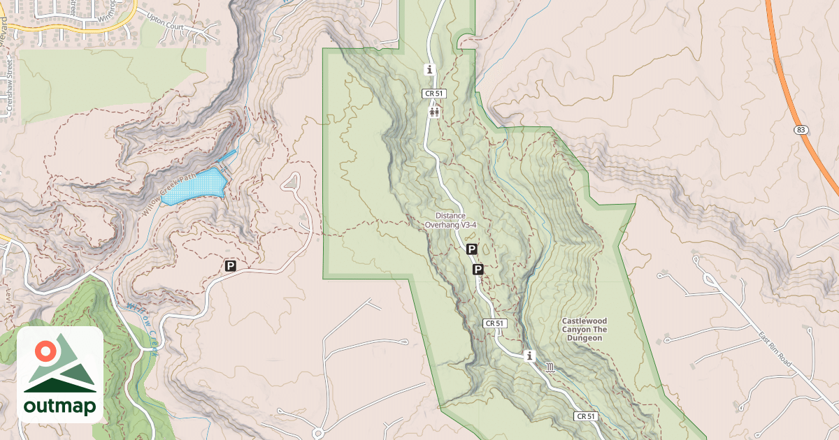 Map of Distance Overhang