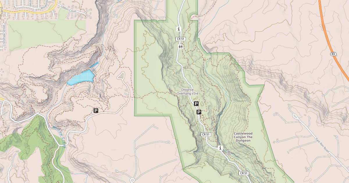 Map preview of Distance Overhang