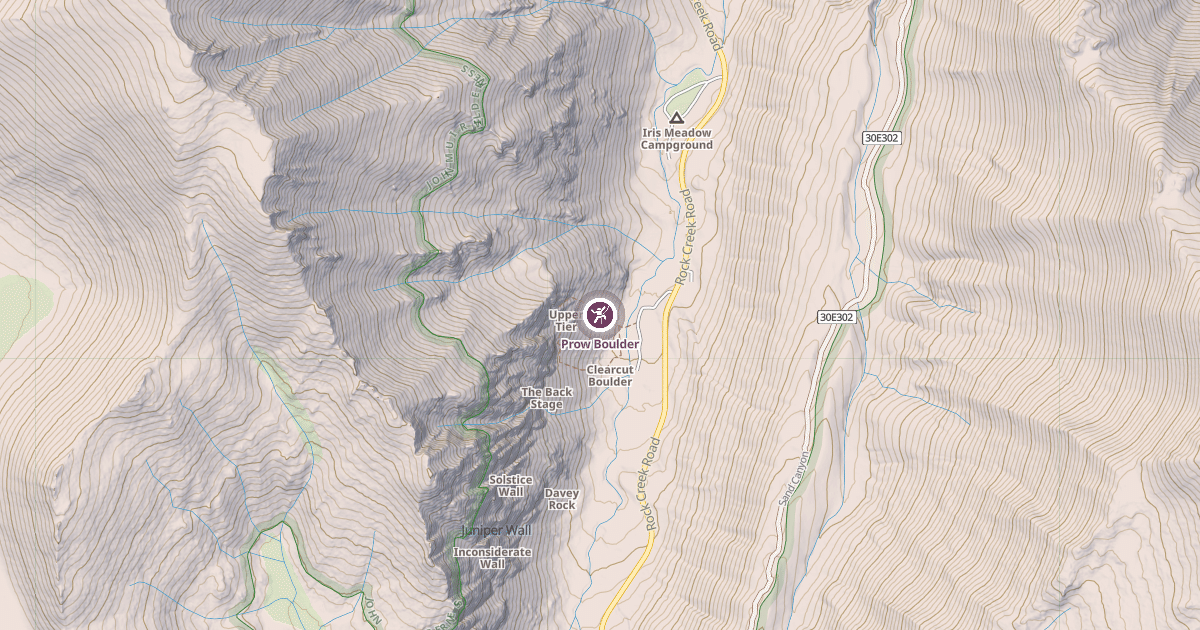 Map preview of Prow Boulder