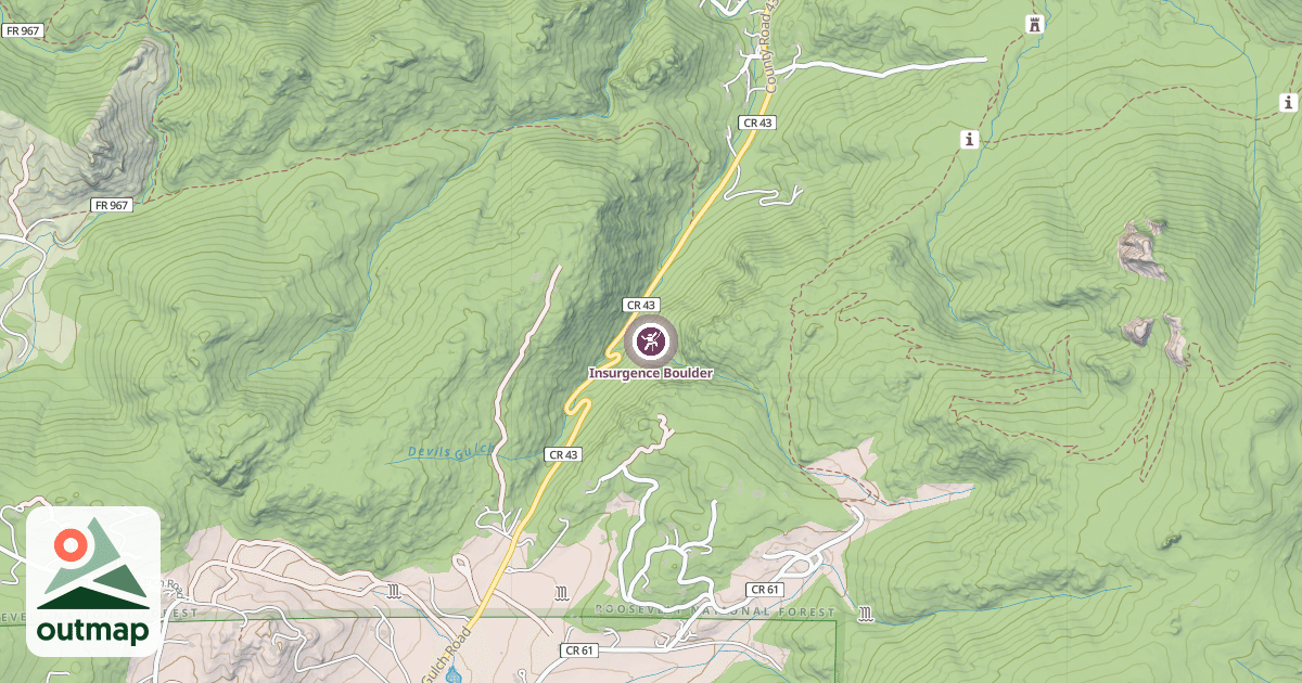 Map of Insurgence Boulder