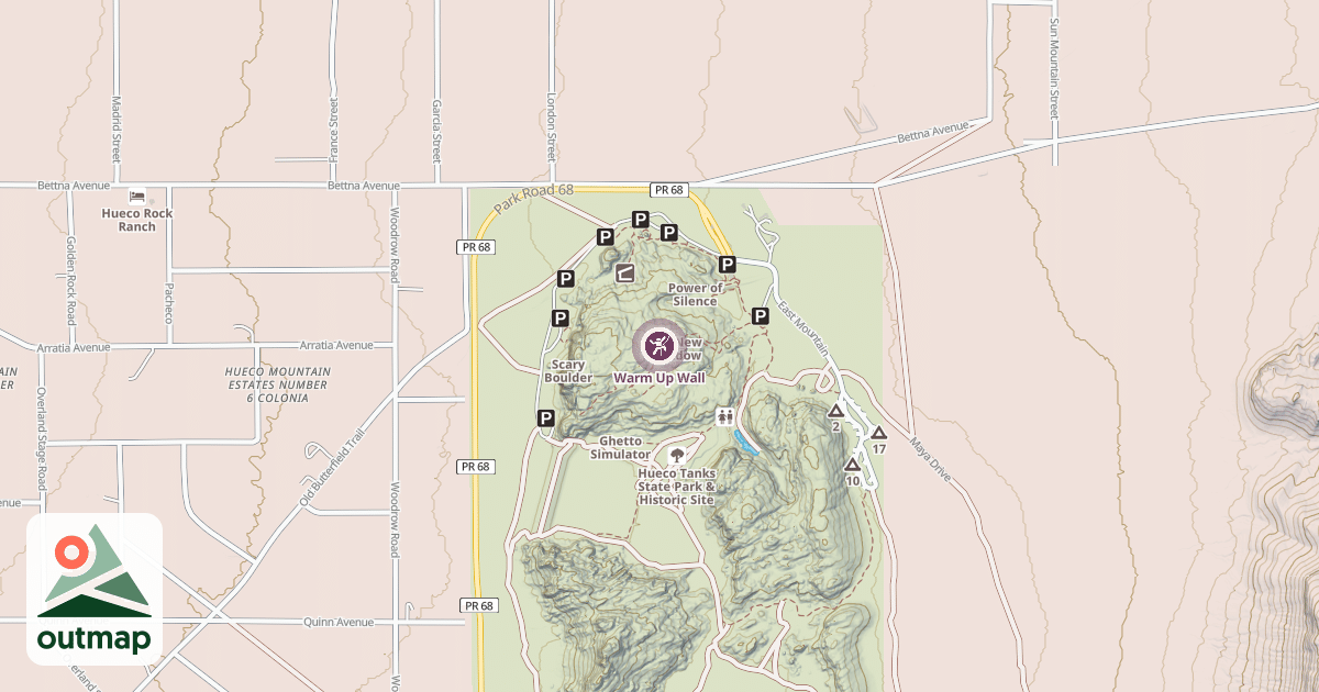 Map of Warm Up Wall
