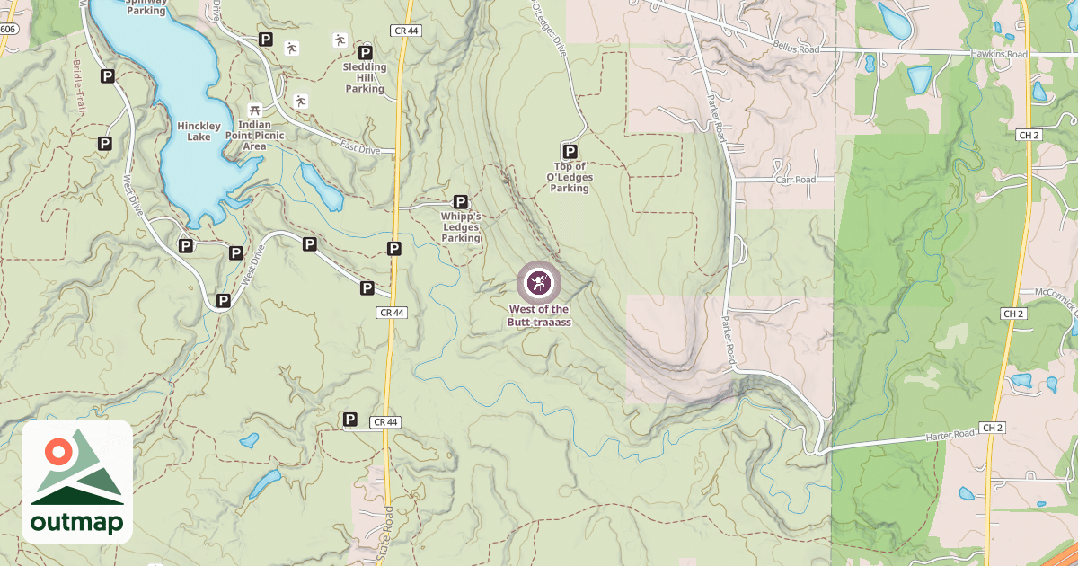 Map of West of the Butt-traaass