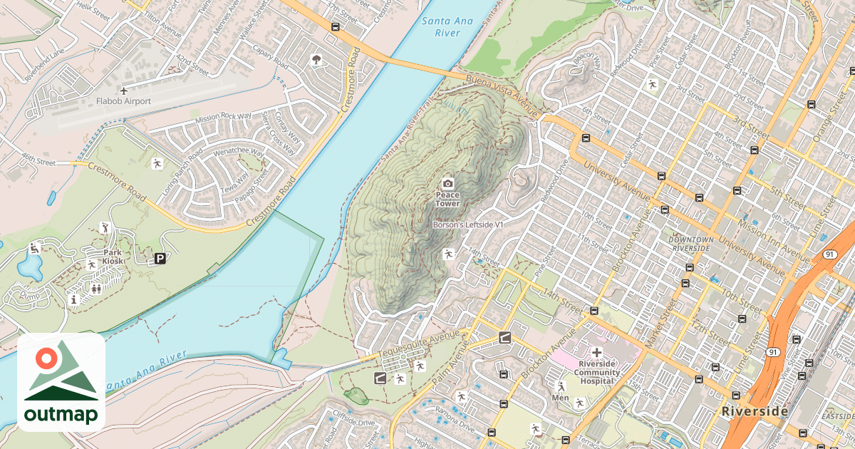 Map of Borson's Leftside