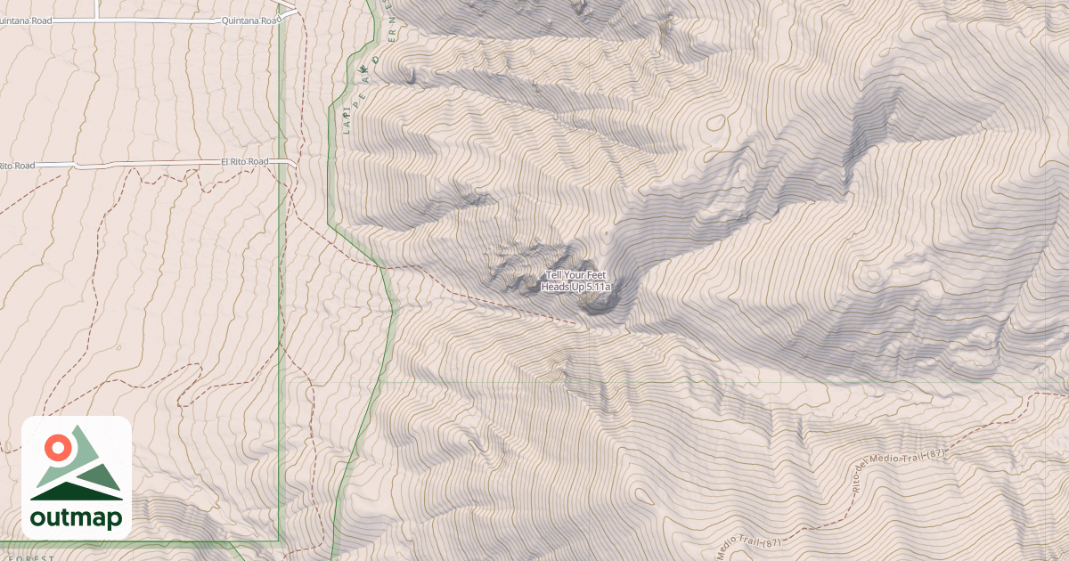 Map of Tell Your Feet Heads Up
