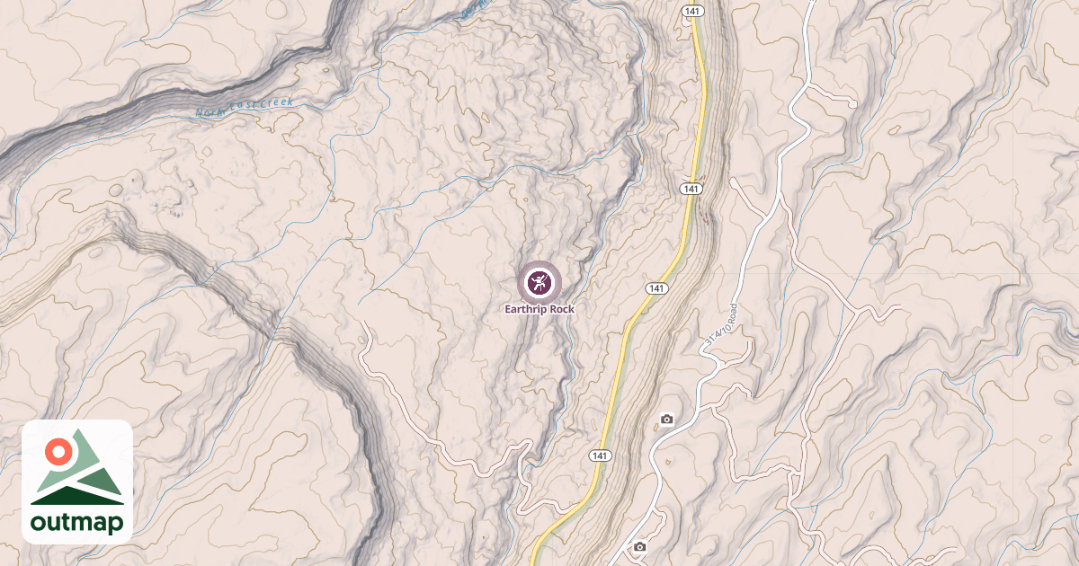 Map of Earthrip Rock