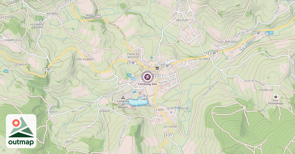 Map of Climbing Site