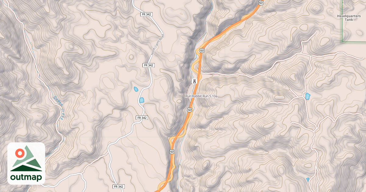 Map of Run Rabbit Run