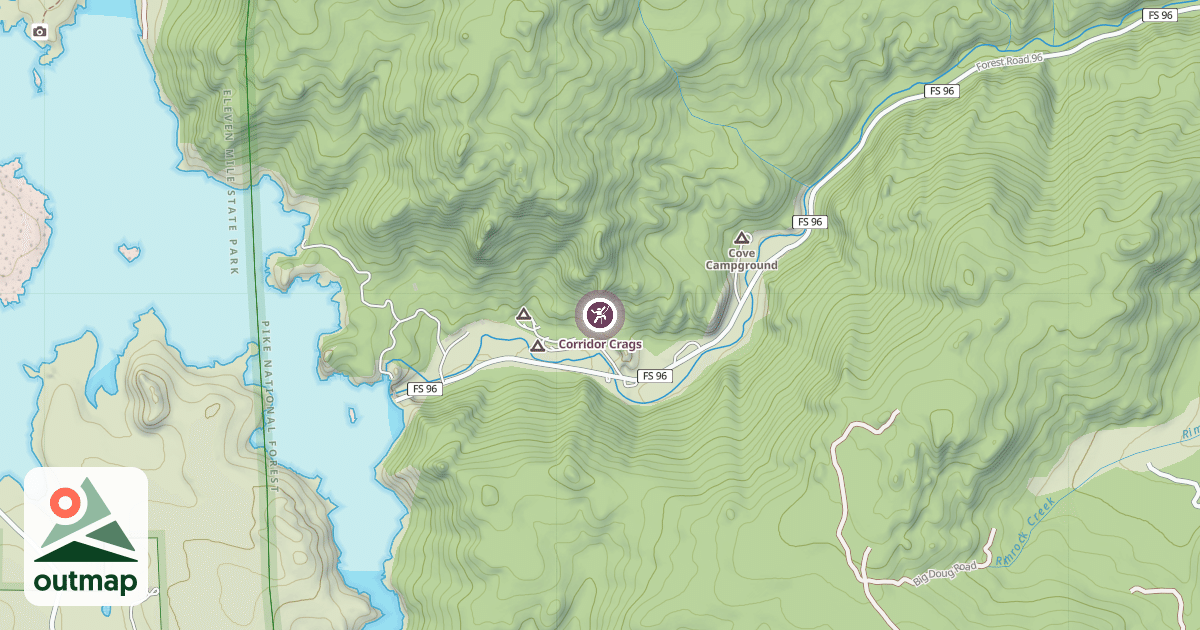 Map of Corridor Crags