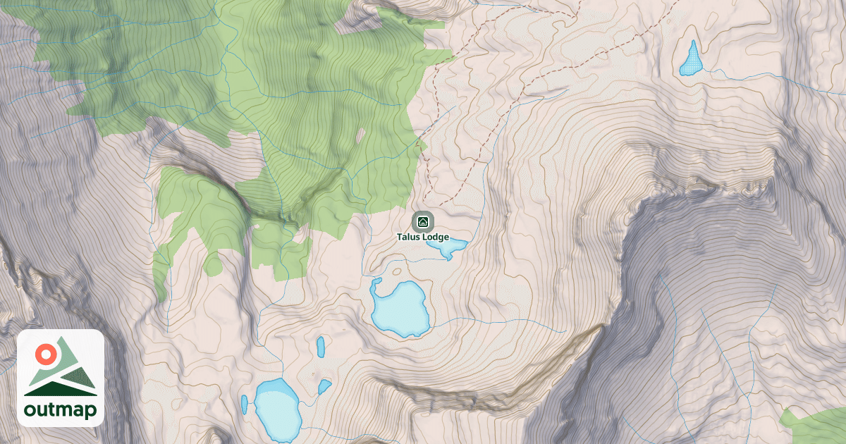 Map of Talus Lodge