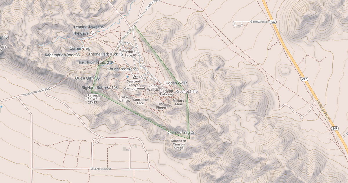 Map preview of Crucified