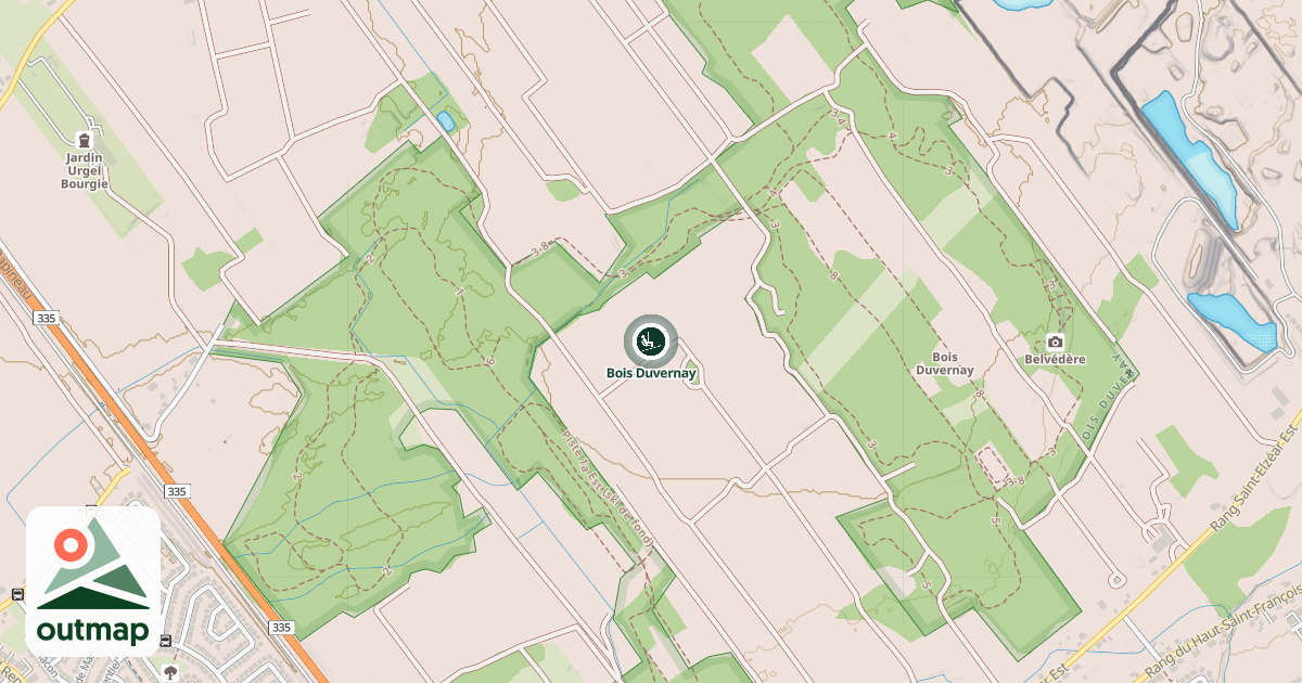 Map of Bois Duvernay