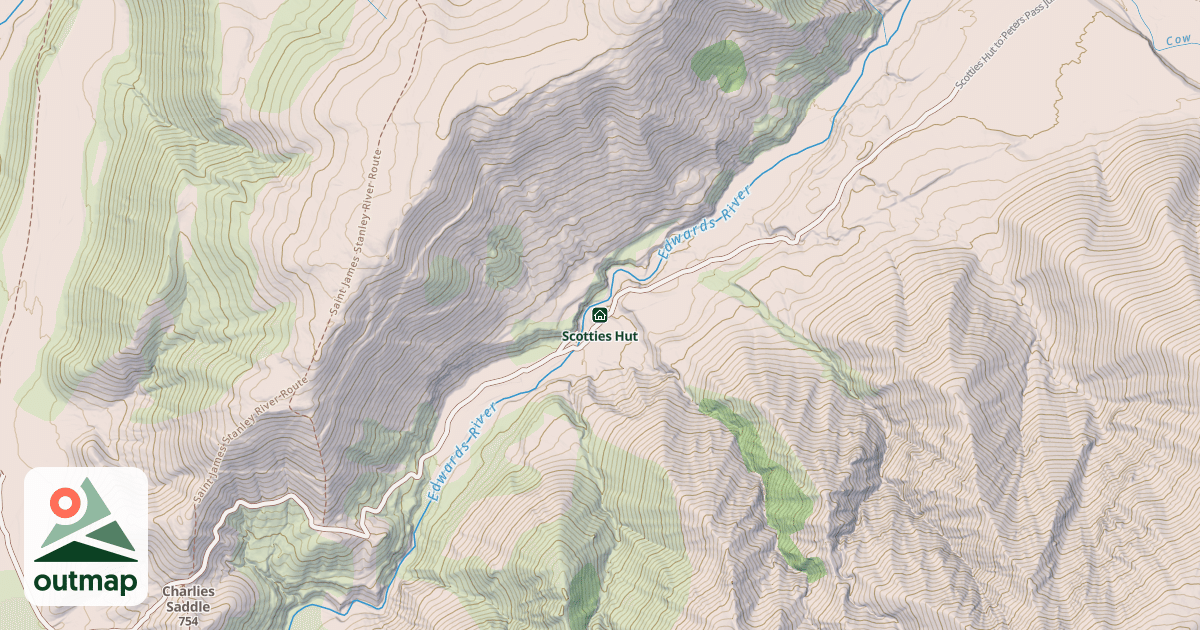 Map of Scotties Hut