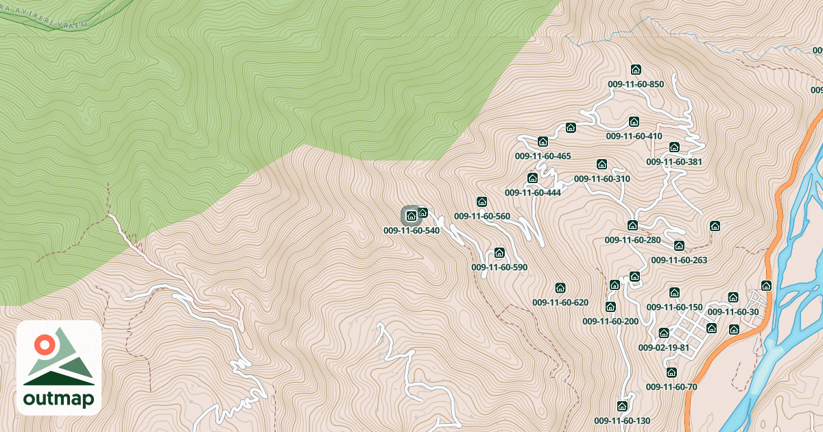 Map of 009-11-60-540