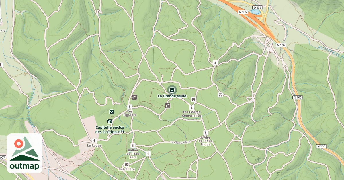 Map of La Grande seule