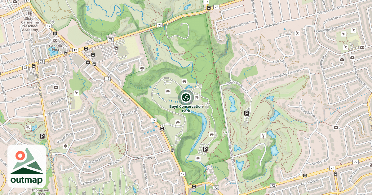 Map of Boyd Conservation Park