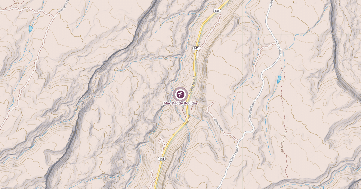 Map preview of Mac Daddy Boulder
