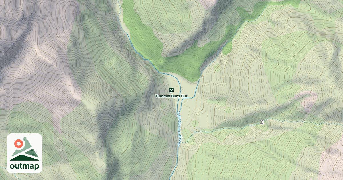 Map of Tummel Burn Hut