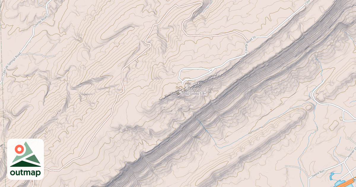 Map of Loosy Goosy