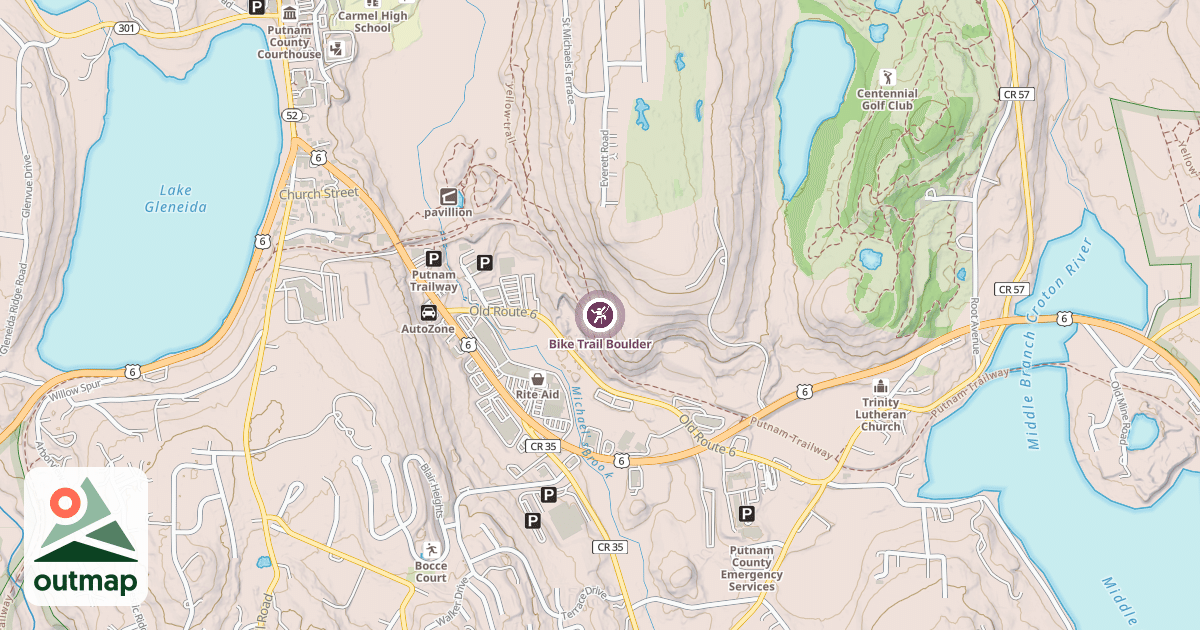 Map of Bike Trail Boulder