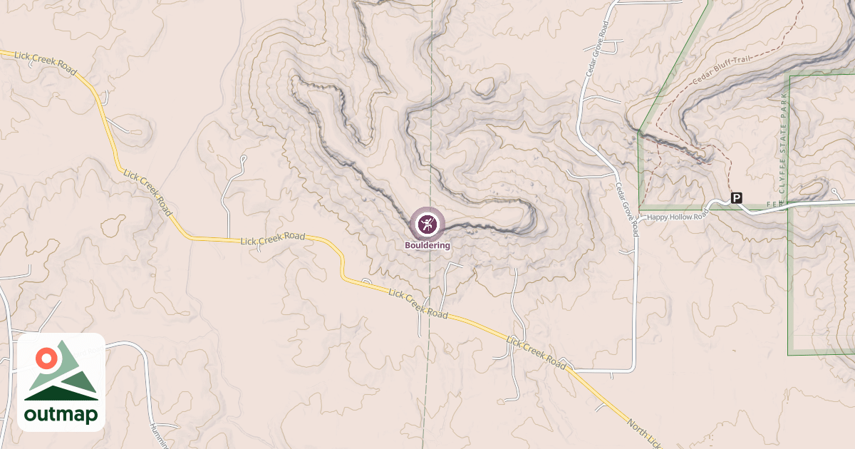 Map of Bouldering