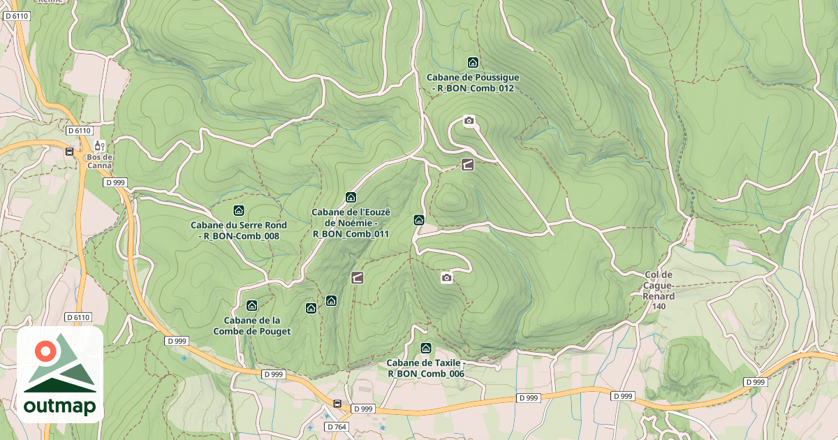 Map of Cabane des Armas