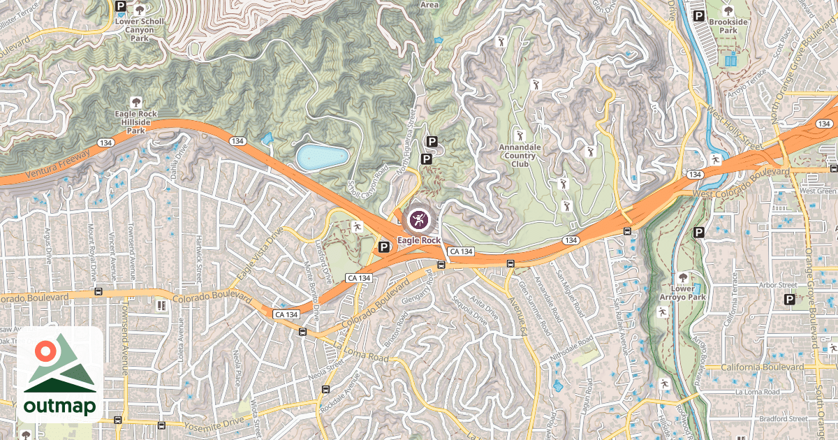 Map of Eagle Rock