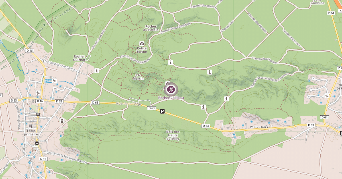 Map preview of Rocher Cailleau