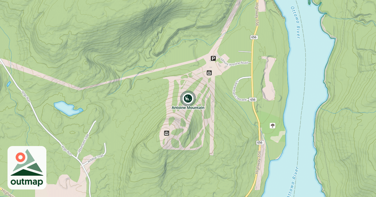 Map of Antoine Mountain