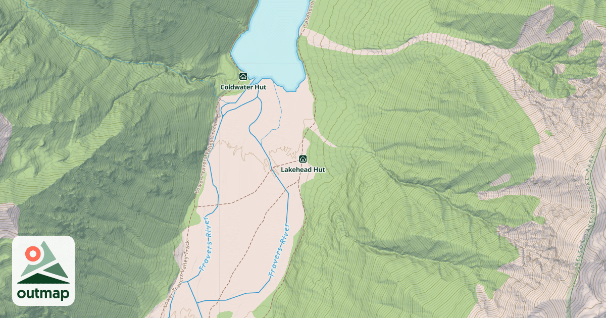 Map of Lakehead Hut