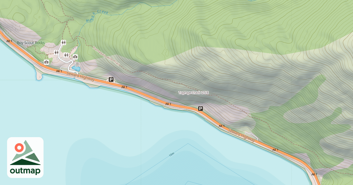 Map of Toprope Crack  2