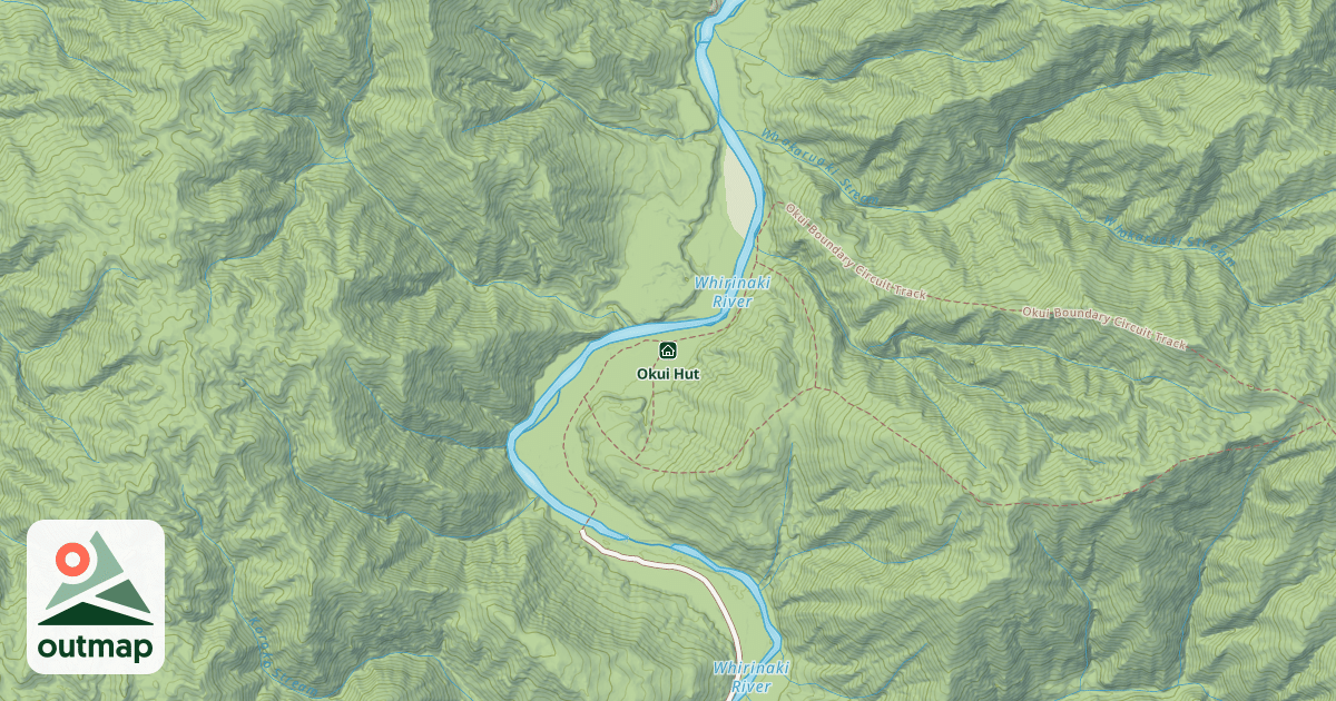 Map of Okui Hut