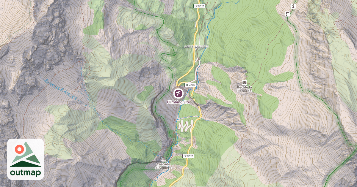Map of Climbing Site