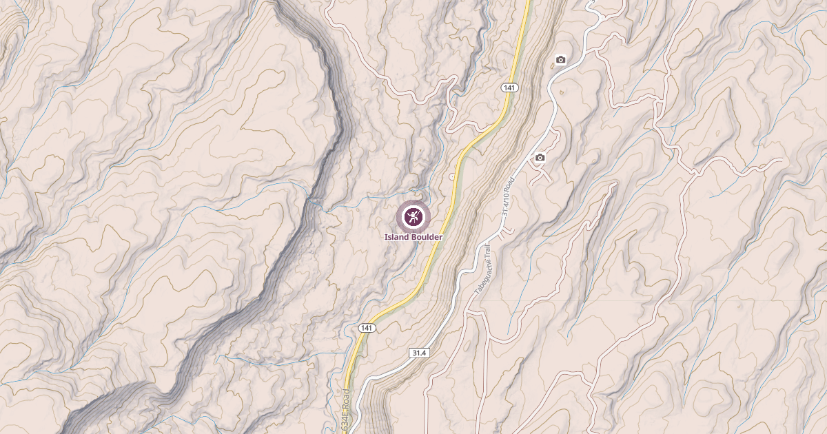 Map preview of Island Boulder