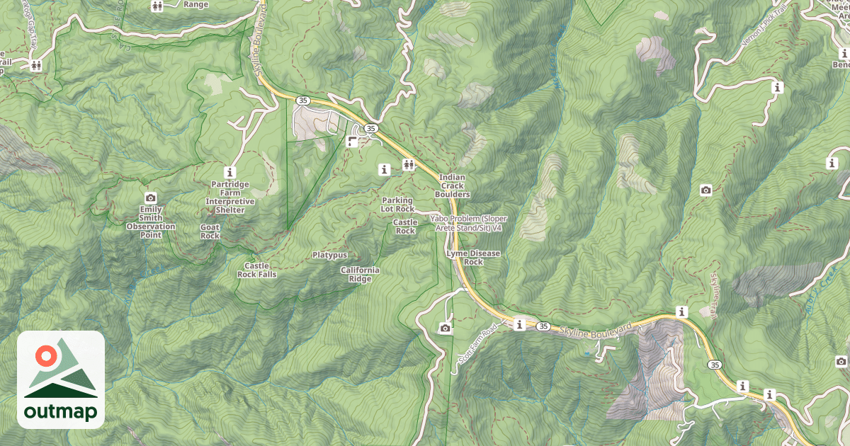 Map of Yabo Problem (Sloper Arete Stand/Sit)