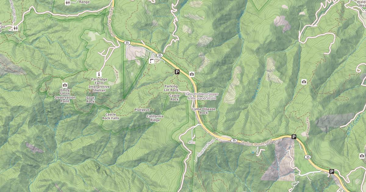 Map preview of Yabo Problem (Sloper Arete Stand/Sit)