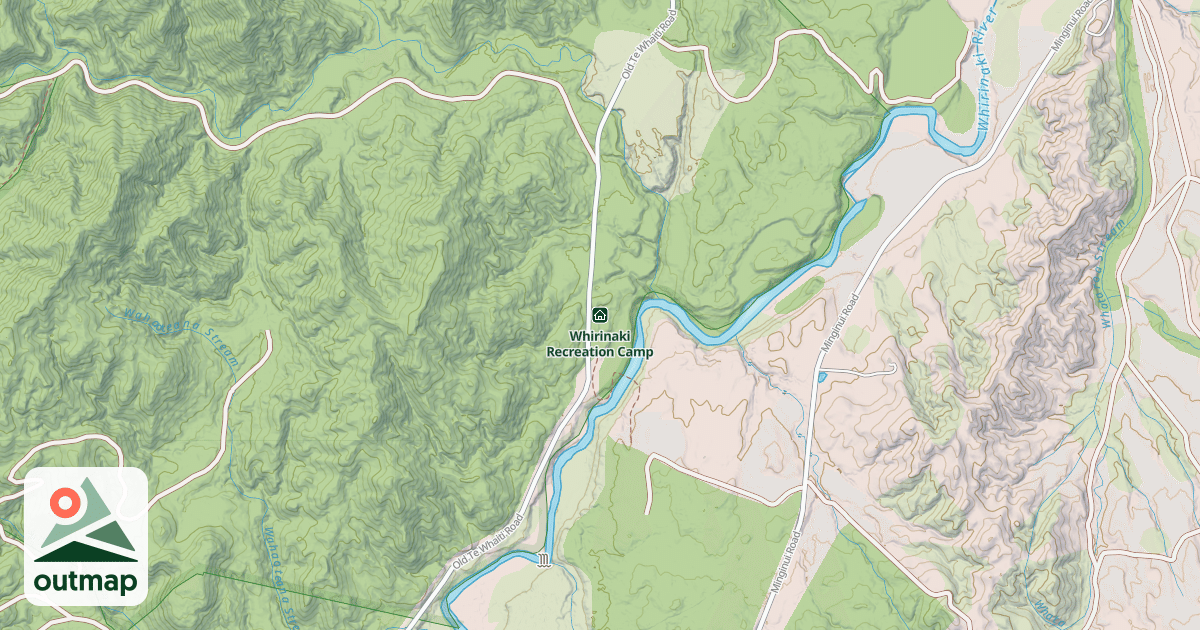 Map of Whirinaki Recreation Camp