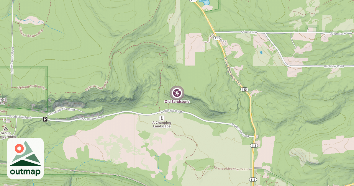 Map of Old Sandstone