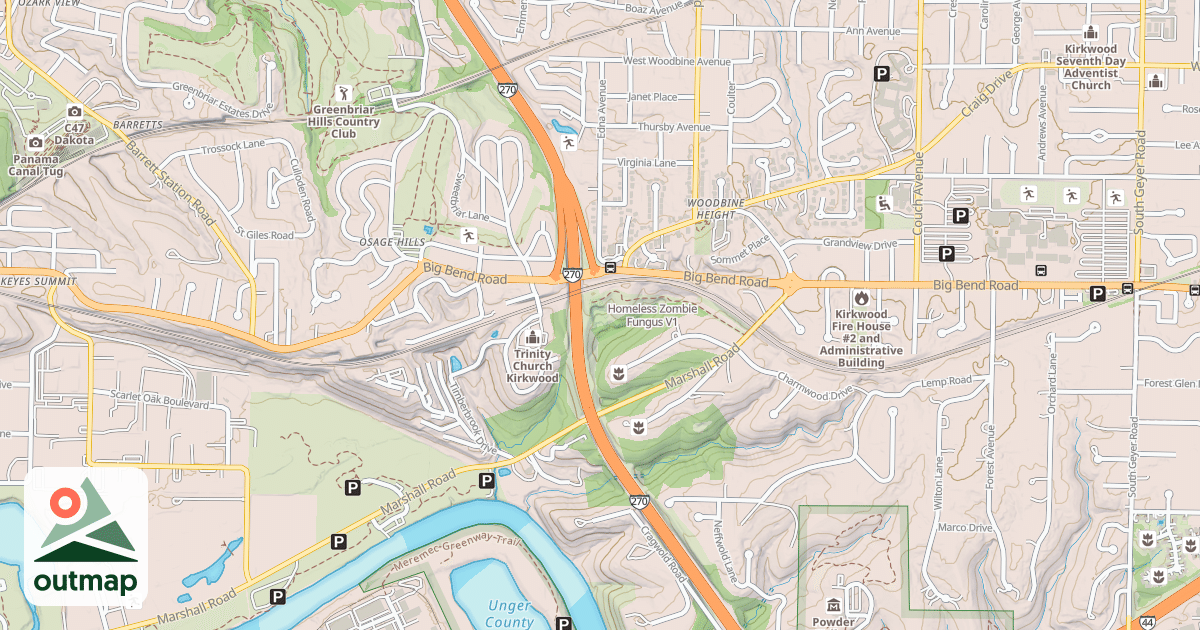 Map of Homeless Zombie Fungus