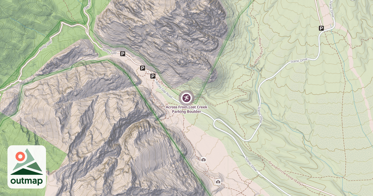 Map of Across From Lost Creek Parking Boulder