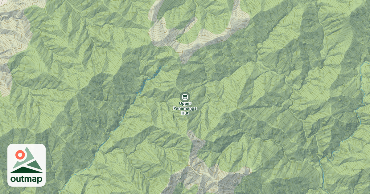 Map of Upper Panemanga Hut