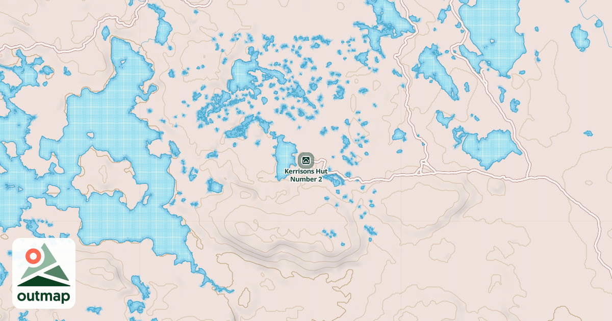 Map of Kerrisons Hut Number 2