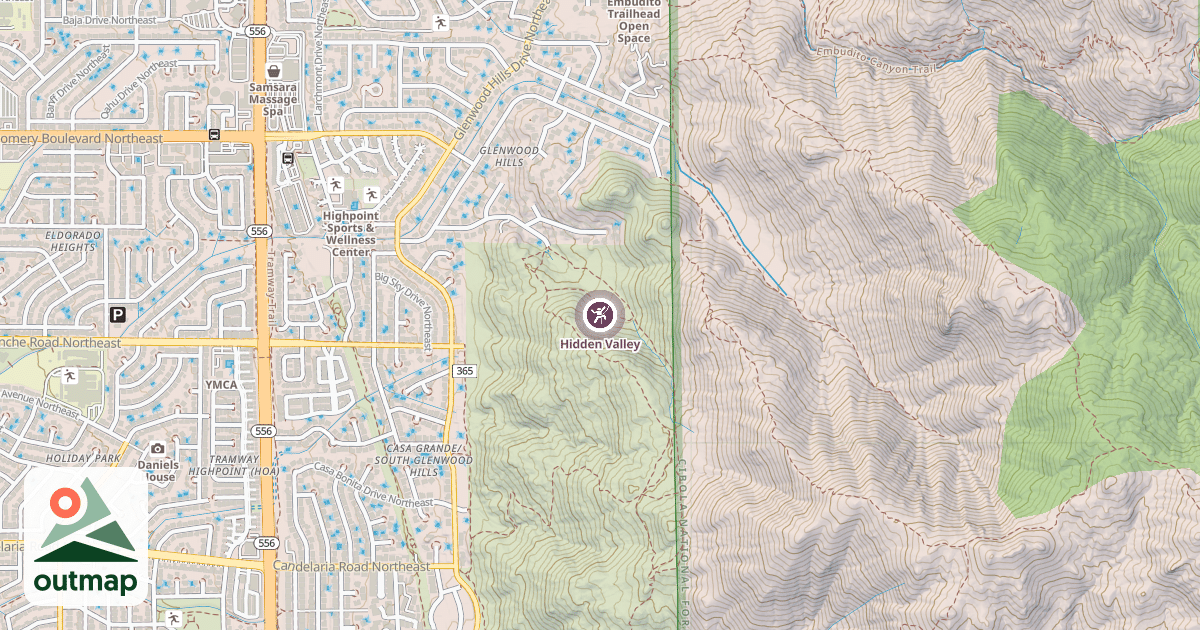 Map of Hidden Valley