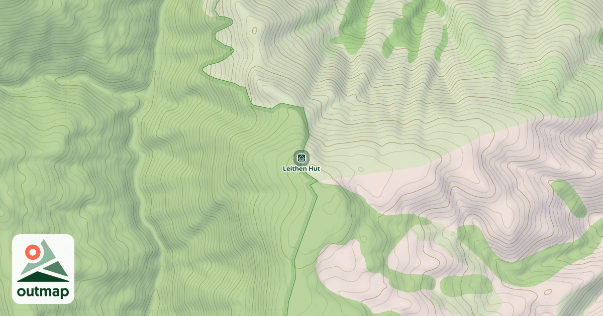Map of Leithen Hut