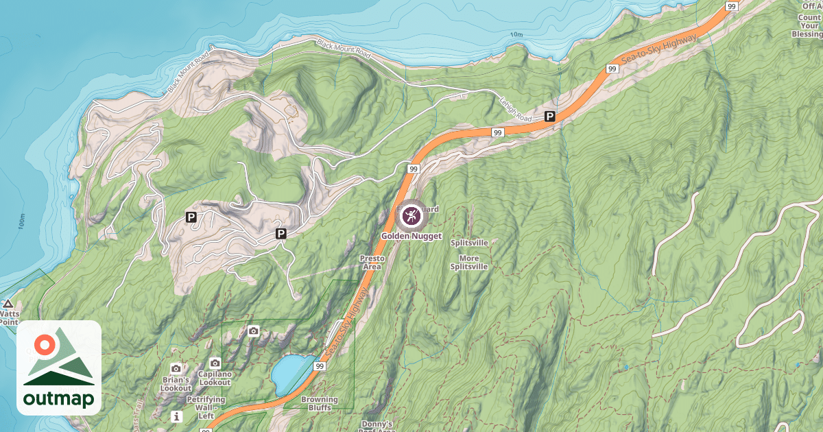 Map of Golden Nugget