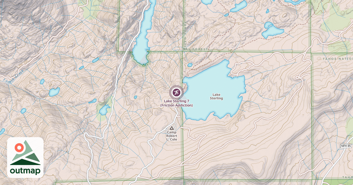 Map of Lake Sterling 7 (Friction Addiction)